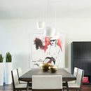 Axyaa Modern Drum Chandelier for Living Room Dining Decor