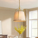 Axyaa Luxury Fabric LED Chandelier for Home Lighting