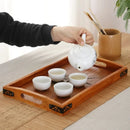 Axyaa Wooden Tea Tray: Home Brewing, Water Cup, Fruit, Kitchen Storage Tray
