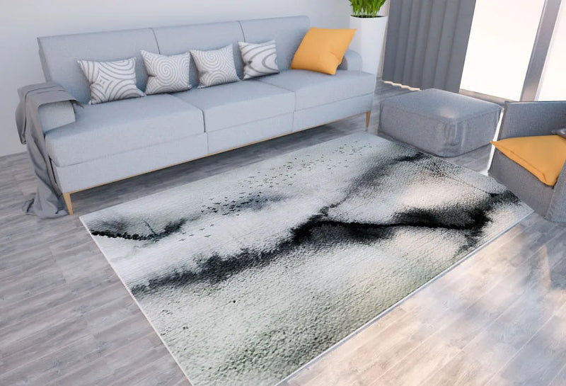 Axyaa Marble Texture Printed Carpet for Home Living Room and Bedroom Decoration