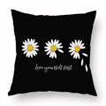 Axyaa Yellow Daisy Peach Skin Pillowcase