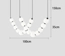 Modern Home Decor LED Pendant Light by Axyaa: Chandeliers for Living and Dining Room