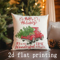 Axyaa Checkered Deer Pillow Cover Set for Home Decor and Seasonal Accents