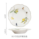 Axyaa Ceramic Steak Plate: Western Dining Breakfast Nordic Creative Features