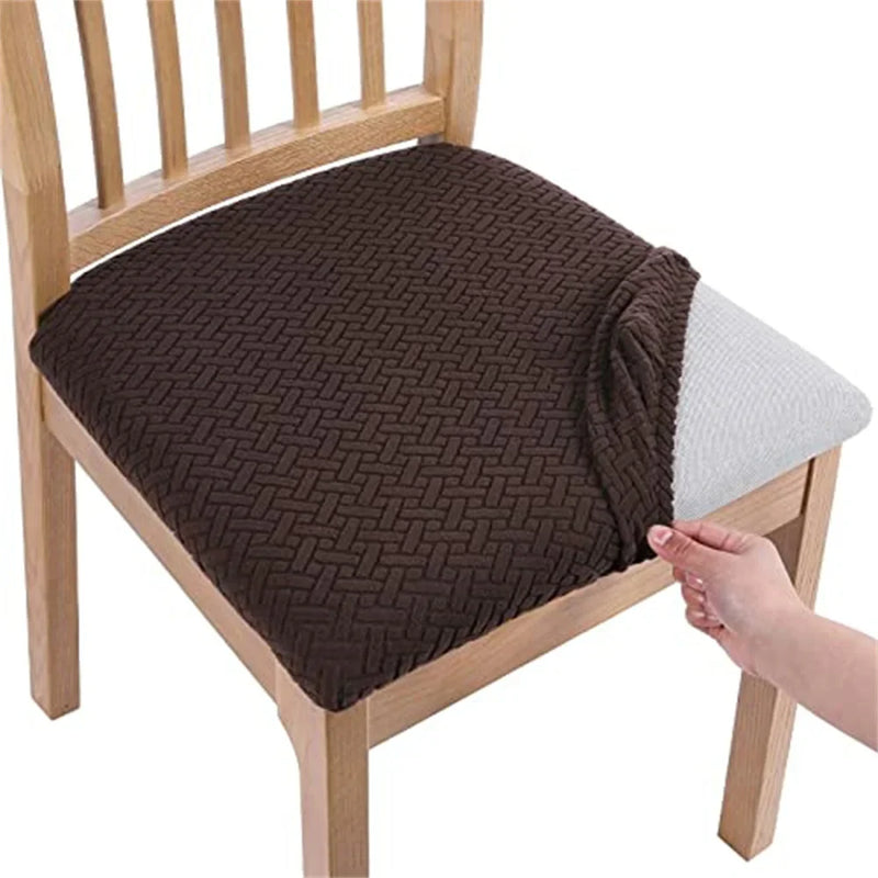 Axyaa Stretch Jacquard Dining Chair Covers: Durable Seat Slipcovers & Protector