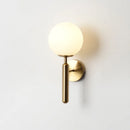 Axyaa Nordic Modern LED Glass Wall Lamp Black Sconce for Bedroom Decoration