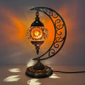 Axyaa Vintage Art Deco Mosaic Glass Table Lamp