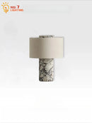 Axyaa Marble Table Lamp with USB Charging, Touch Switch LED Desk Light for Bedroom