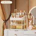 Axyaa Large Capacity Makeup & Jewelry Storage Box: Transparent, Multi-layer Desktop Organizer