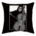 Axyaa Halloween Ghost Skull Pumpkin Decorative Pillow Cover 45X45CM