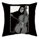 Axyaa Halloween Ghost Skull Pumpkin Decorative Pillow Cover 45X45CM