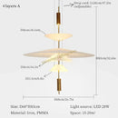 Axyaa Flying Saucer LED Chandelier for Dining Living Restaurant Bar