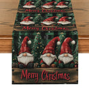 Axyaa Christmas Dwarf Tree Table Runner for Kitchen Dining Party Decor