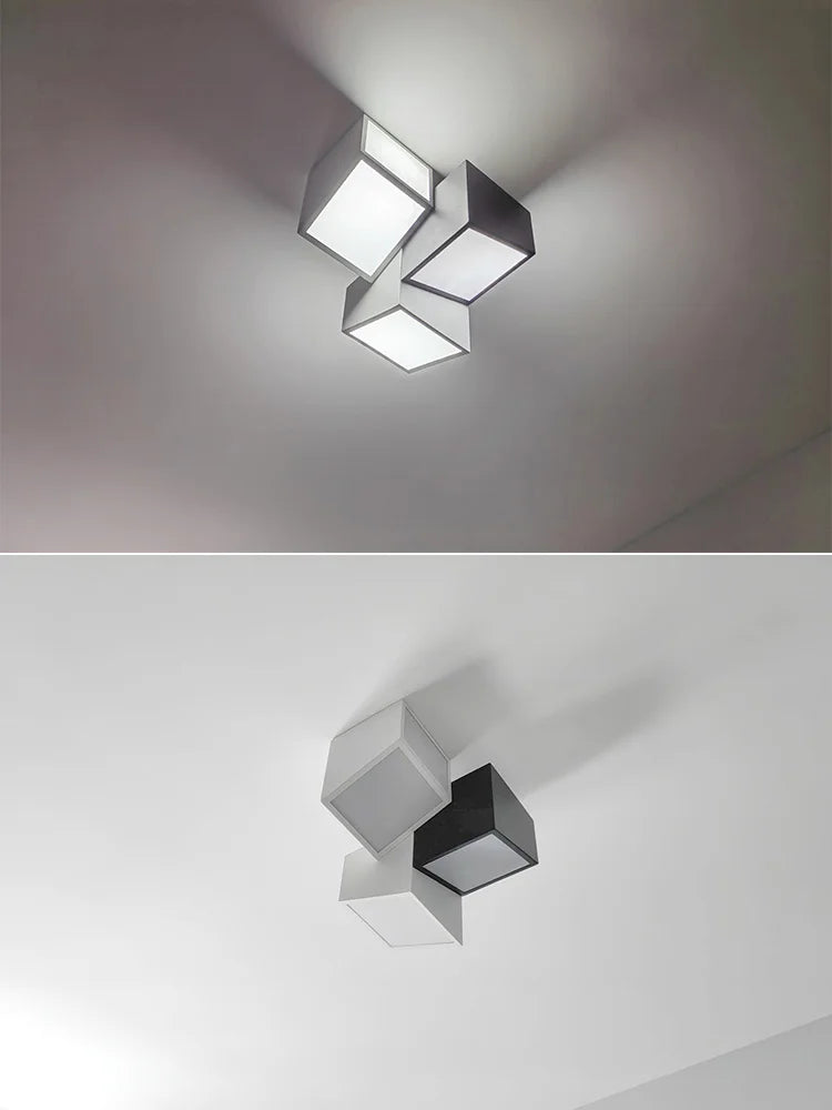 Axyaa Geometric Ceiling Lamp for Modern Minimalist Bedrooms