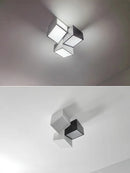 Axyaa Geometric Ceiling Lamp: Modern Minimalist Nordic Style for Bedroom and Study Room