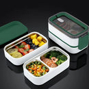Axyaa Stainless Steel Lunch Box Set for Adults & Kids: Microwavable & Portable