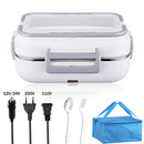 Axyaa Electric Lunch Box: Portable 2 in 1 Car Office Food Warmer & Container