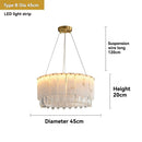 Axyaa Marble Crystal Pendant Light for Modern Luxury Bedroom, Villa, and Living Room