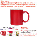 Axyaa Magic Photo Mug Customized with Your Image and Text - Ceramic Tea Cup