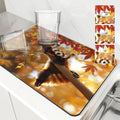 Axyaa Autumn Red Panda Maple Leaf Drying Mat