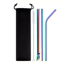 Axyaa Stainless Steel Bubble Tea Straw Set with Cleaner Brush