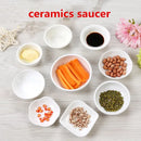 Axya Small White Soy Sauce Dish Set - Japanese Restaurant Tableware Butter Saucer