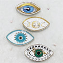 Axyaa Ceramic Jewelry Tray | Evil Eye Decorative Plate Dish for Rings Earrings Necklaces
