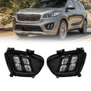 Axyaa LED Fog Lamps DRL Daytime Running Lights for KIA Sorento 2015-2017