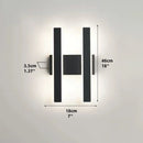 Axyaa Black LED Wall Sconce Modern Home Decor Lamp for Bedroom Living Room