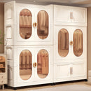 Axyaa Foldable Wardrobe,Cabinet with Magnetic Doors,Multi-Layer Organizer