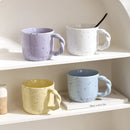 Axya Splash Ink Dots Ceramic Coffee Mugs with Twist Handle