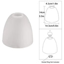 Axyaa Frosted Glass Bell Shade for Ceiling Fan Wall Light - Replacement E27 E26