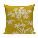Axyaa Yellow Geometric Linen Pillow Case 45*45cm