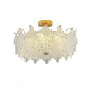 Axyaa Crystal Glass Minimalist Bedroom Ceiling Lamp