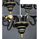 Axyaa Vintage Metal Candle Chandelier for Kitchen Island, Dining Room, Bedroom