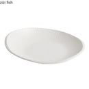 Axyaa Ceramic Deep Plate with Creative Texture for Molecular Food - Set of 1