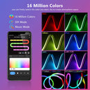 Axyaa USB Neon Strip Lights 1/2/3M RGBIC Bluetooth RGB Waterproof for Home Party