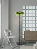 Axyaa Nordic Luxury Glass Floor Lamp LED 57" Tall Minimalist Standing Light