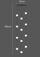 Axyaa Modern Dining Room Pendant Light Indoor LED Chandelier Ceiling Lamp
