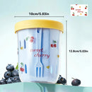 Axyaa Double Wall Salad Cup with Fork, Leak Proof Fruit Cup
