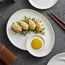 Axyaa Ceramic Spiral Dinner Plate - Molecular Cuisine Specialty Tableware