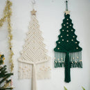 Axyaa Macrame Christmas Tree Wall Hanging Farmhouse Xmas Decor