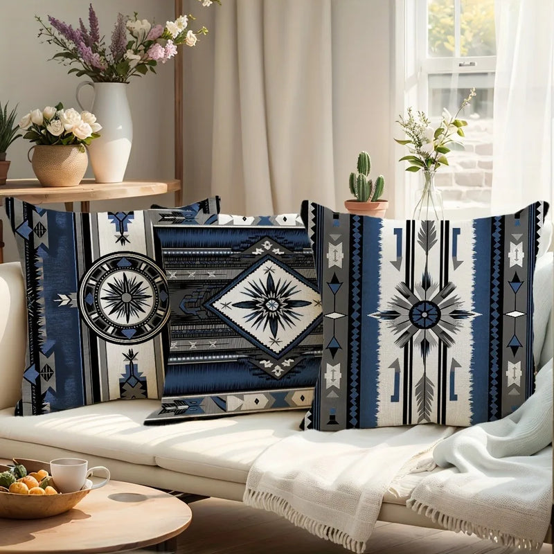Axyaa Bohemian Style Polyester Pillowcase for Ethnic Home Decor
