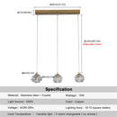 Axyaa Crystal LED Football Pendant Light Ceiling Chandelier for Home Balcony