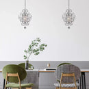 Axyaa Mini Crystal Chandelier Pendant Light - Ideal for Kitchen, Bedroom, Dining Area