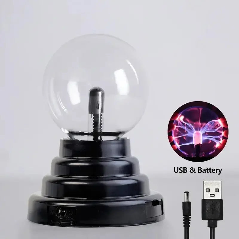 Axya 3" Plasma Ball Lamp Touch Sensitive Night Light for Kids Birthday