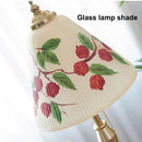 Axyaa Hand-painted Glass Table Lamp for Retro Bedroom & Living Room Decor