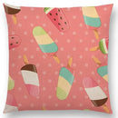Axyaa Chocolate Candy Donuts Ice Cream Cushion Cover Party Throw Pillow Case