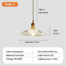 Axyaa Glass Flower Pendant Light - Nordic Retro Design for Various Spaces