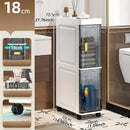 Axyaa Narrow Storage Cabinet: Multi-Tier Slim Organizer for Bathroom/Living Room